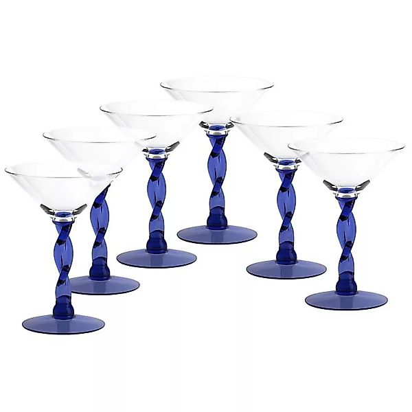 Eiscremeglas 6er-Set Sicilia Amore Vero 24,5cm blau günstig online kaufen