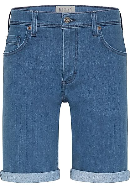 Mustang Herren Jeans Short WASHINGTON - Slim Fit Blau Light Blue Mid Blue D günstig online kaufen