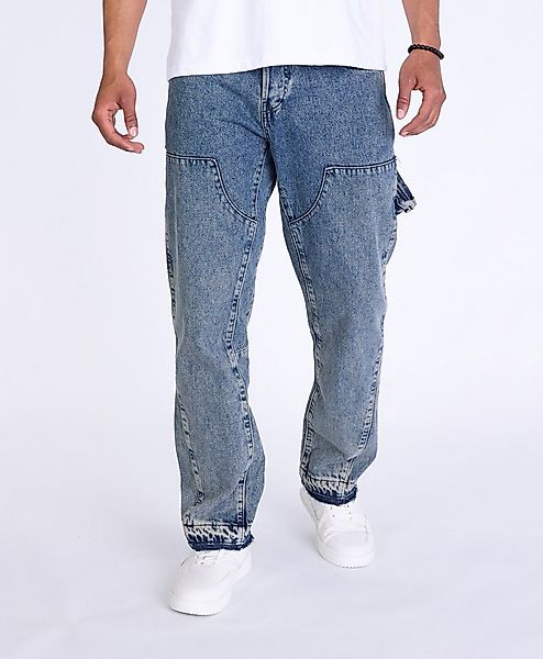 Denim Distriqt Workerjeans Lässige Double Knee Baggy Worker Jeans günstig online kaufen