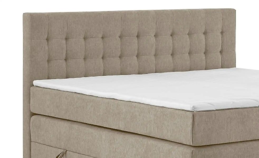 Boxspringbett mit Bettkasten Barcelona ¦ beige ¦ Maße (cm): B: 120 H: 110 B günstig online kaufen