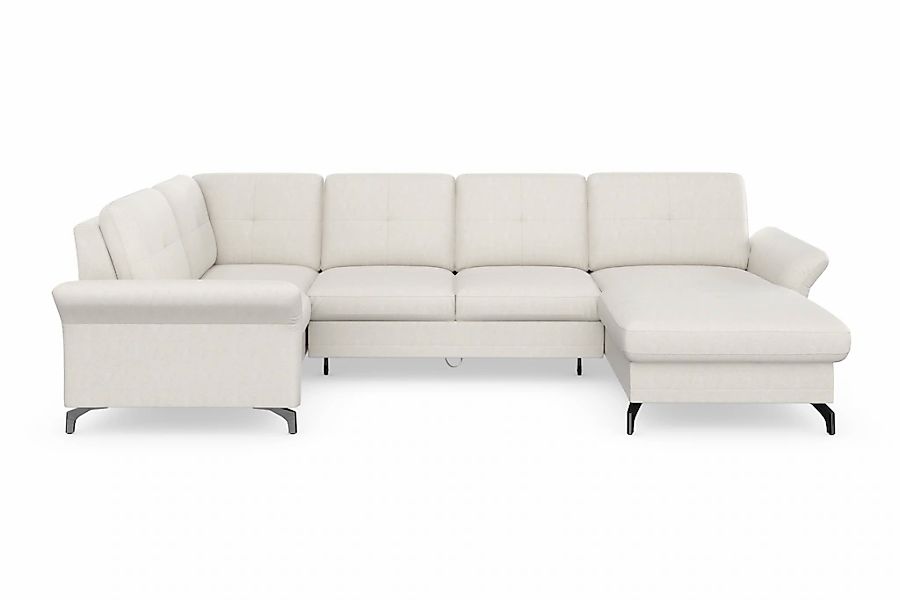 PLACES OF STYLE Wohnlandschaft "Calando U-Form" wahlweise mit Bettfunktion, günstig online kaufen