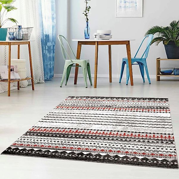 Carpet City Teppich "Moda 1136" rechteckig 11 mm Höhe Läufer, Kurzflor, Woh günstig online kaufen