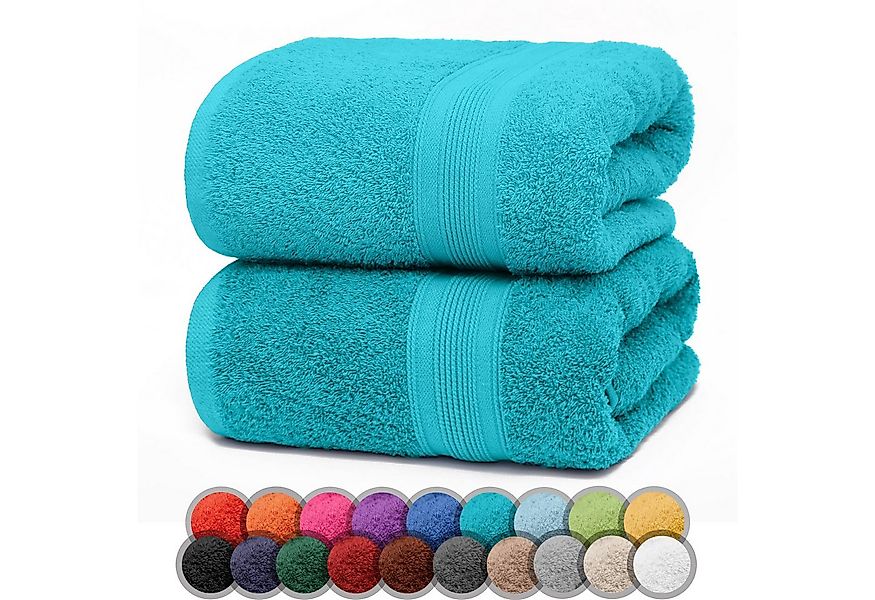 NatureMark Duschtücher 2er-Set Frottier Duschtücher 70x140cm, 100% Baumwoll günstig online kaufen