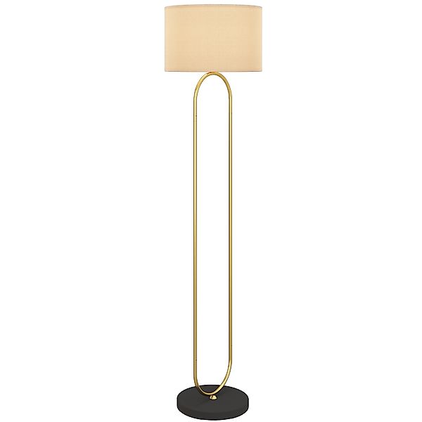HOMCOM Stehlampe mit Leinenschirm und E27-Fassung, moderner Stil, Stehlampe günstig online kaufen
