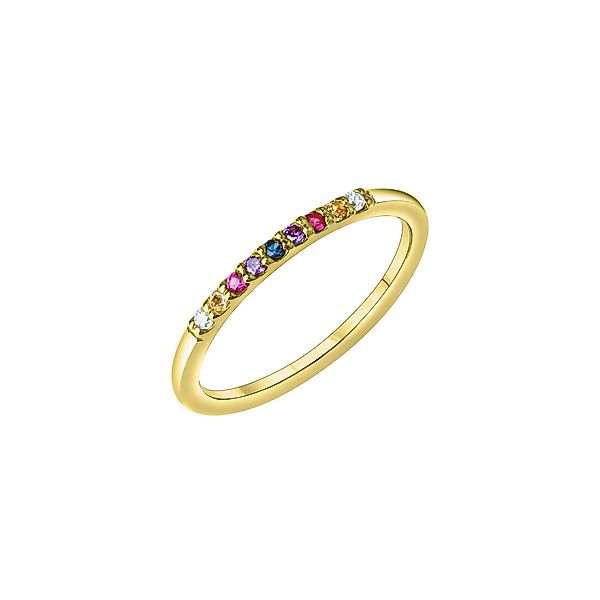 Vivance Fingerring 925-Sterling Silber vergoldet Zirkonia günstig online kaufen