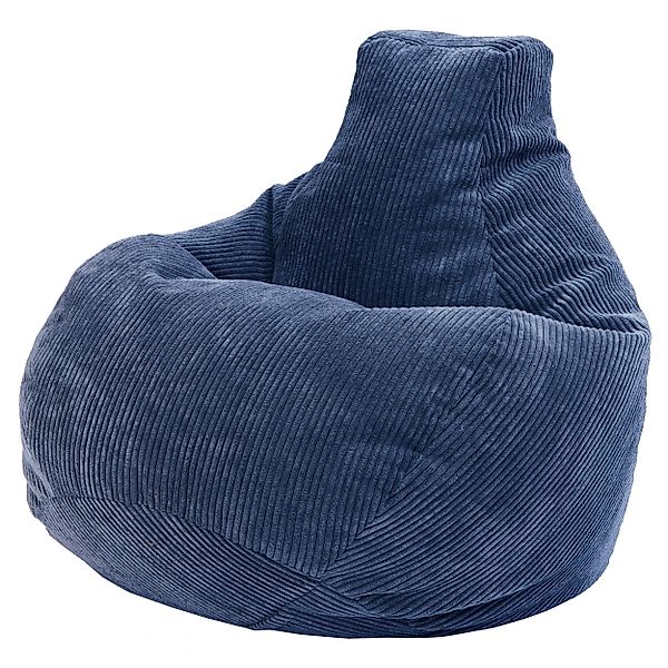 Green Bean Sitzsack mit Rückenlehne 80x80x90cm und EPS Perlen Füllung (Indo günstig online kaufen