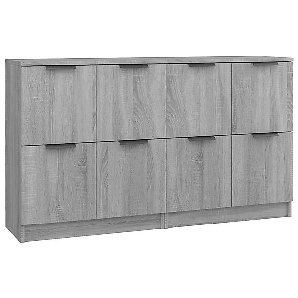 vidaXL Sideboards 2 Stk Grau Sonoma 60x30x70 cm Holzwerkstoff 3115810 günstig online kaufen