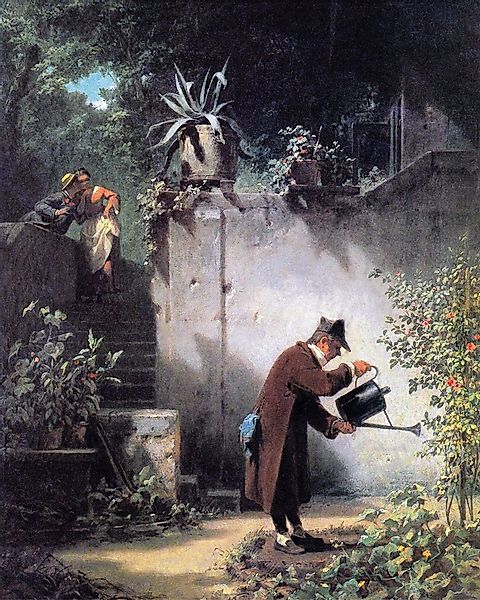 1art1 Poster Carl Spitzweg Kunstdruck Bild - Der Blumenfreund, 1855 (50 x 4 günstig online kaufen