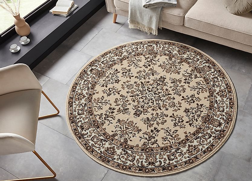 HANSE Home Teppich »Halton«, rund, 8 mm Höhe, Kurzflor, Orient Optik, mit B günstig online kaufen