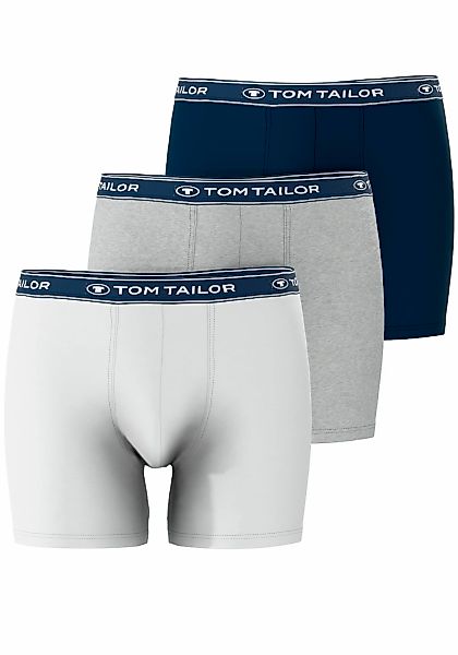 TOM TAILOR Boxershorts "Buffer", bequem, basic, eng, atmungsaktiv, Logobund günstig online kaufen