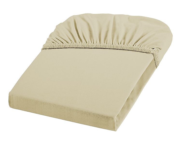 sleepling Spannbettlaken Jersey Stretch Spannbetttuch, Baumwolle günstig online kaufen