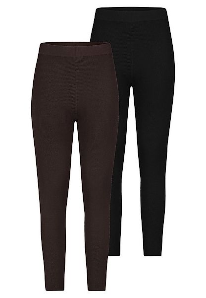 Stitch & Soul Leggings Strukturierte Ripp-Optik Essentials (2-tlg) D93050Z6 günstig online kaufen