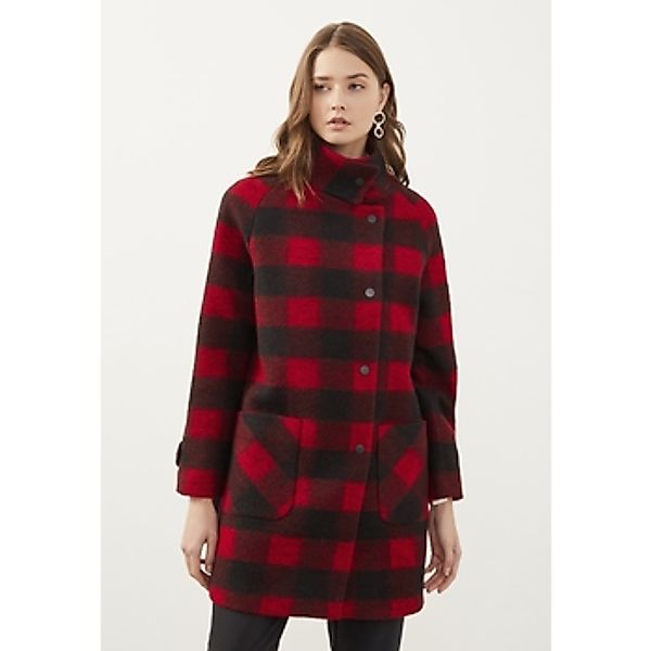 Just Like You  Damenmantel Red and Black Plaid Coat günstig online kaufen