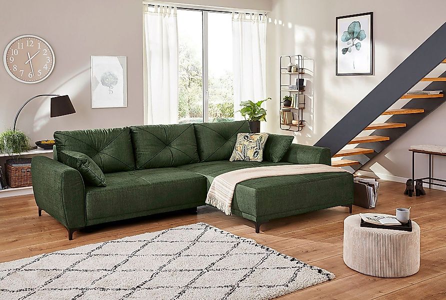 Jockenhöfer Gruppe Ecksofa "Aviano L-Form" inkl. praktischer Bettfunktion, günstig online kaufen