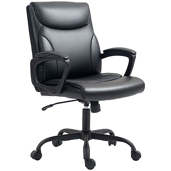 HOMCOM Bürostuhl ergonomischer Bürostuhl mit höhenverstellbarer, Schaukelfu günstig online kaufen
