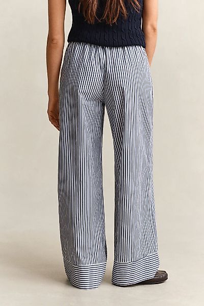 Gant Stoffhose "STRIPE POPLIN PULL ON" Relaxed fit mit elastischem Bund günstig online kaufen