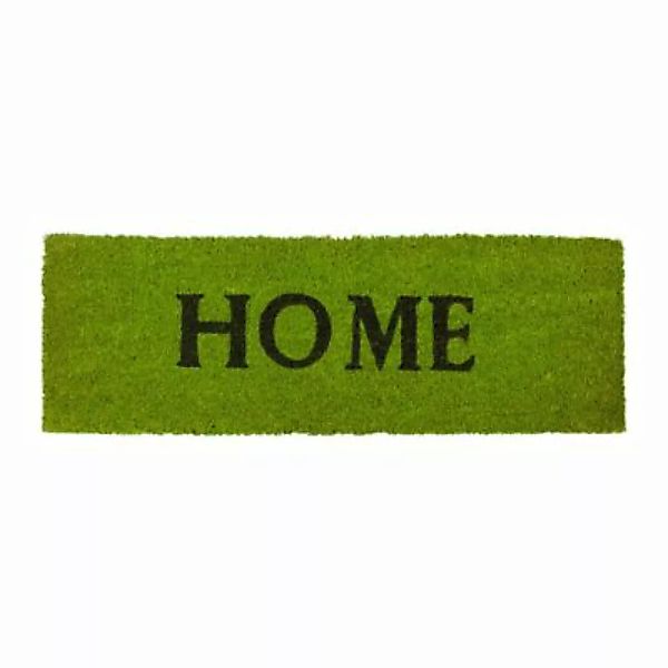 relaxdays Fußmatte schmal HOME grün günstig online kaufen
