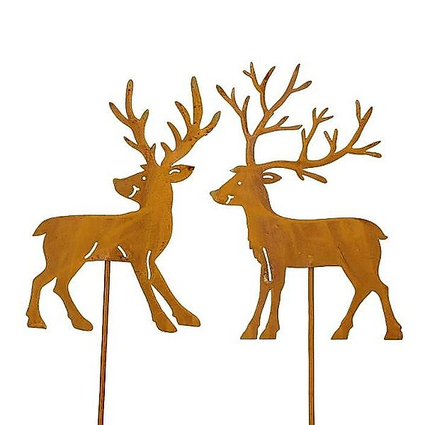 Macosa Home Dekofigur Dekostecker Hirsch 2er günstig online kaufen
