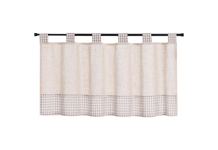 Joyswahl Scheibengardine Slike (1 St), Schlaufen, halbtransparent, kariert, günstig online kaufen