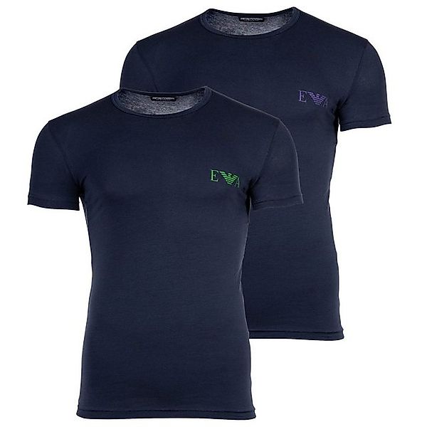 Emporio Armani T-Shirt Herren T-Shirt, 2er Pack - BOLD MONOGRAM, Kurzarm günstig online kaufen