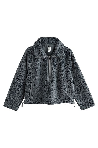 Next Fleecejacke Borg-Fleece mit halben Reißverschluss günstig online kaufen