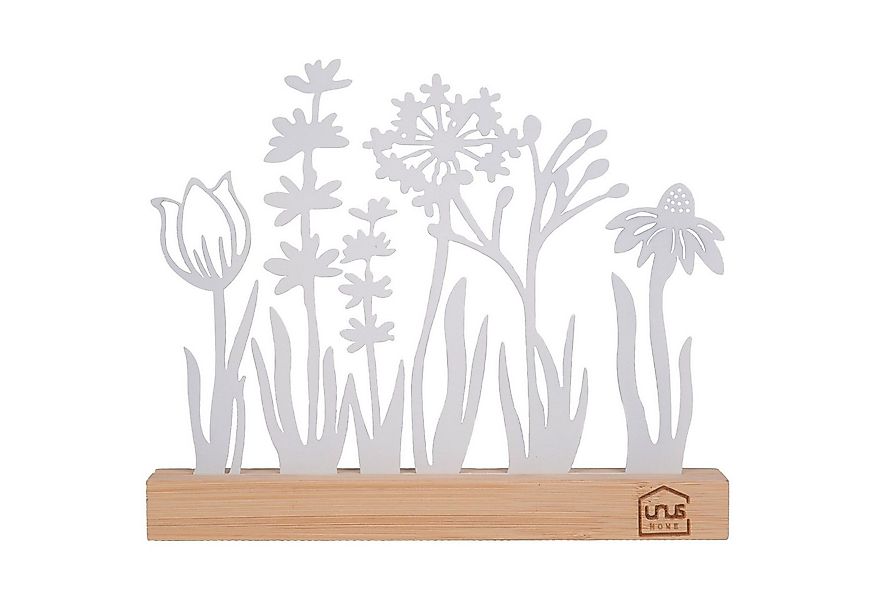 UNUS HOME Dekofigur Aufsteller Blumenwiese (Weiß), Blumenwiese-Silhouette a günstig online kaufen