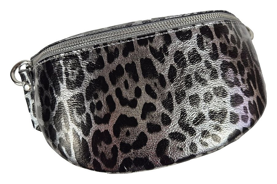 Einkaufszauber Gürteltasche Echt Leder Gürteltasche Leopard Silber, Echt Le günstig online kaufen
