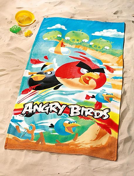 Angry Birds  Strandtuch / Strandlaken Badelaken  75x150  "G 67 400 AB1 100" günstig online kaufen