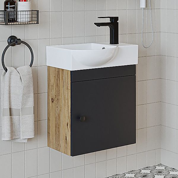 Roomart Badmöbel-Set PUNTO, (Unterschrank mit Waschbecken günstig online kaufen