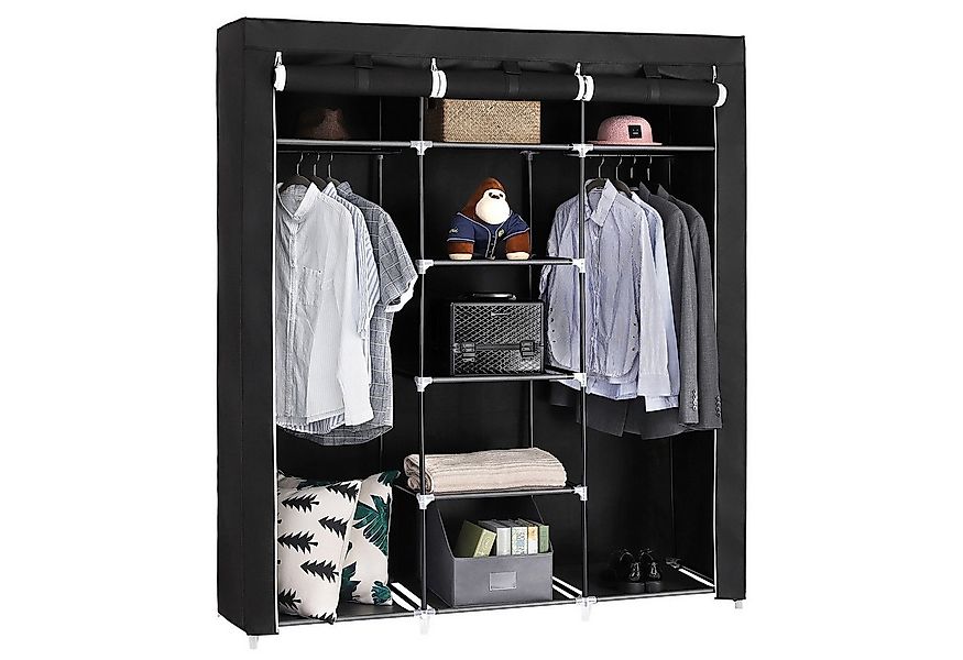 SONGMICS Kleiderschrank faltbare Garderobe mit Kleiderstangen günstig online kaufen