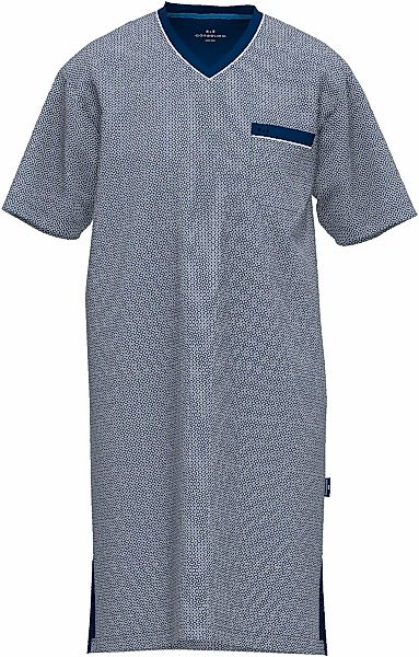 GÖTZBURG Nachthemd "Brooklyn" Brusttasche V-Ausschnitt, Kurzarm, Brusttasch günstig online kaufen