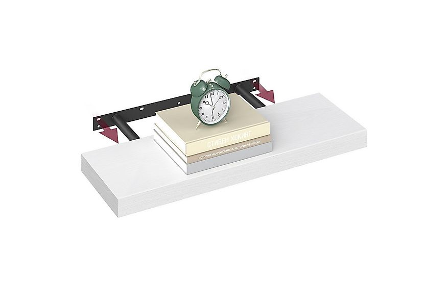 VASAGLE Wandregal, 1-tlg., Wandboard, 40 - 80 cm günstig online kaufen