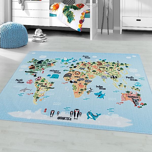 Ayyildiz Teppiche Kinderteppich "PLAY 2917" rechteckig 6 mm Höhe robuster K günstig online kaufen