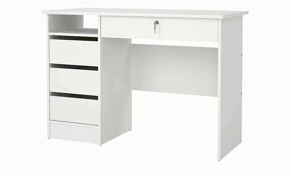ebuy24 Plus Schreibtisch mit 1 Regal 3 Kleinen Schubladen und 1 Großen Schu günstig online kaufen