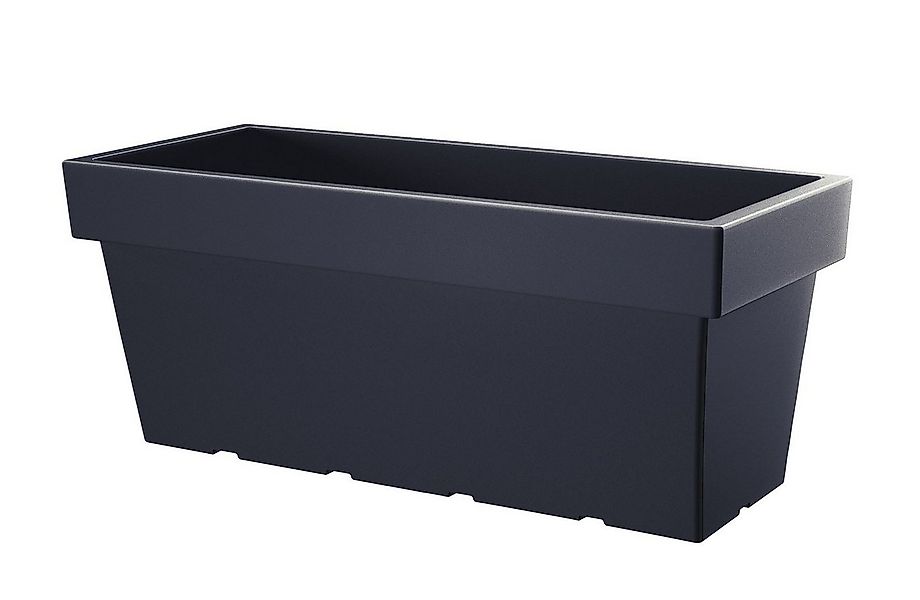 Spetebo Blumenkasten XXL Kunststoff Blumenkasten anthrazit 80 x 35 cm (Pack günstig online kaufen