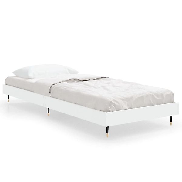 vidaXL Bettgestell Weiß 75x190 cm Holzwerkstoff 832205 günstig online kaufen