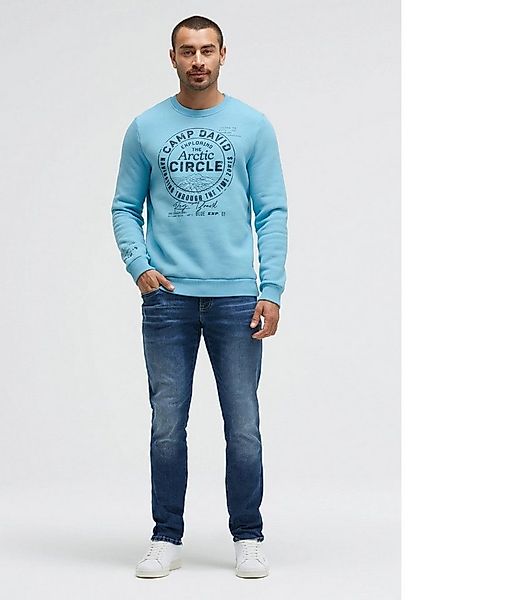 CAMP DAVID Sweatshirt,Sweatshirt mit Puffprint power mit Baumwolle günstig online kaufen