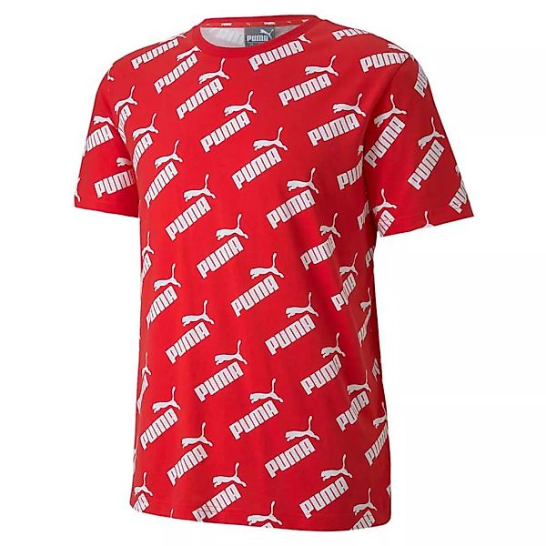 Puma Amplified Allover Print Kurzarm T-shirt S High Risk Red günstig online kaufen