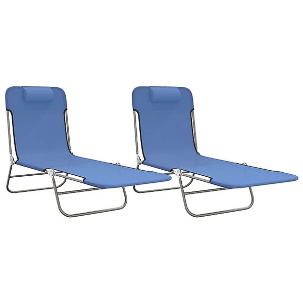 vidaXL Gartenliege Sonnenliegen Klappbar 2 Stk. günstig online kaufen