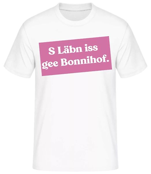 S Läbn Iss Gee Bonnihof · Männer Basic T-Shirt günstig online kaufen