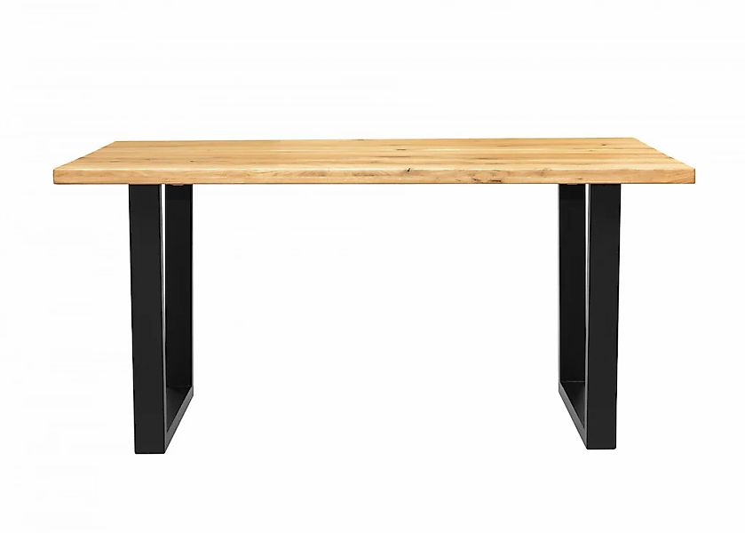 OTTO home Esstisch "Model 1" Eiche Massivholz und pulverbeschichtete Metall günstig online kaufen