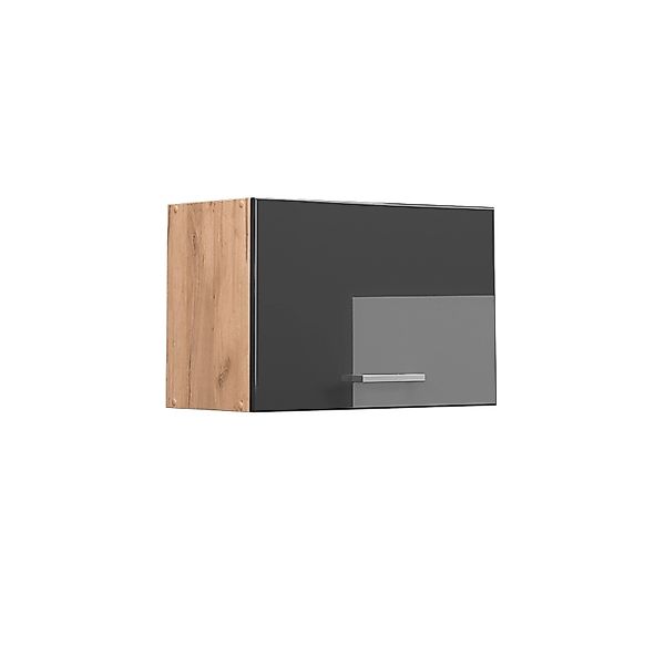 Vicco Hängeschrank R-Line, Anthrazit Hochglanz/Goldkraft Eiche, 60 cm Flach günstig online kaufen