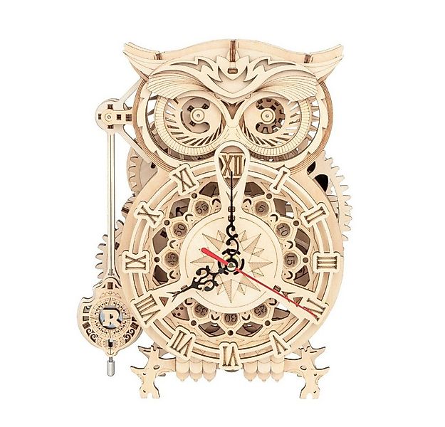 ROKR 3D-Puzzle Owl Clock, 161 Puzzleteile günstig online kaufen