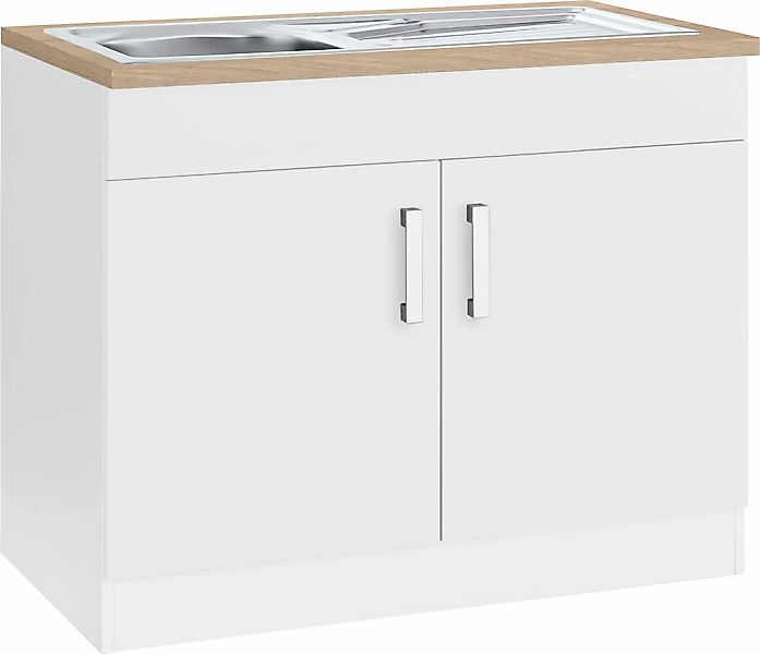 KOCHSTATION Spülenschrank "KS-Gera", Breite 100 cm günstig online kaufen