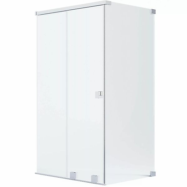 Schöner Wohnen Eckdusche Schiebetür und Wand R Silber 120 x 110 x 200 cm günstig online kaufen