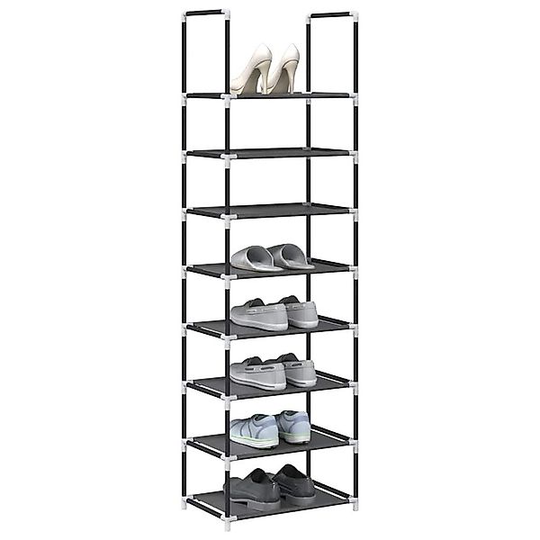 vidaXL Schuhschrank Schuhregal 8-stöckig Schwarz 44x28x145 günstig online kaufen