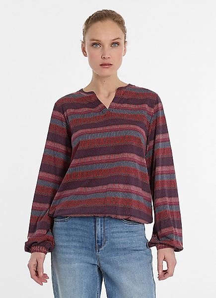 Ragwear Langarmshirt SANTICA PRINT weite Ärmel, günstig online kaufen