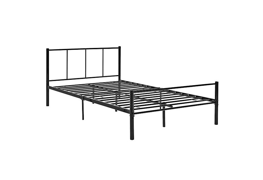 en.casa Metallbett, »Laos« 120x200 cm Schwarz Metall günstig online kaufen