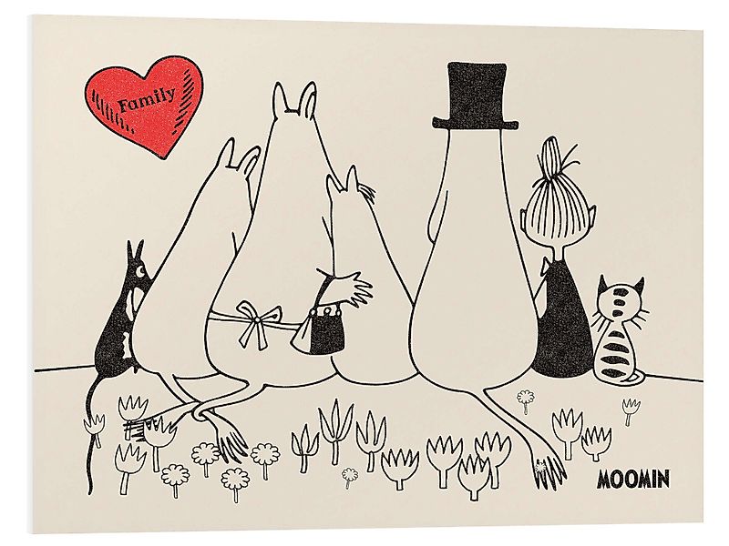 Posterlounge Poster Moomin, Moomin Family, Babyzimmer günstig online kaufen