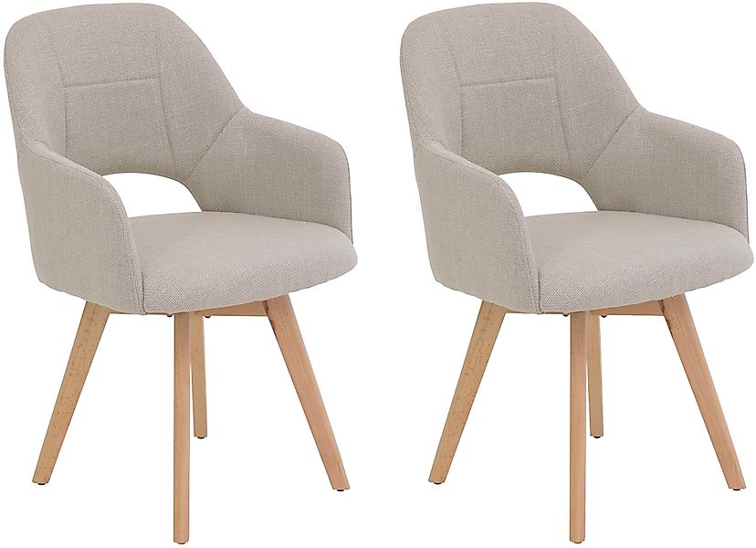 HELA 4-Fußstuhl »STADE«, (Set), 2 St., Microfaser-Webstoff, 360° drehbar,Ma günstig online kaufen